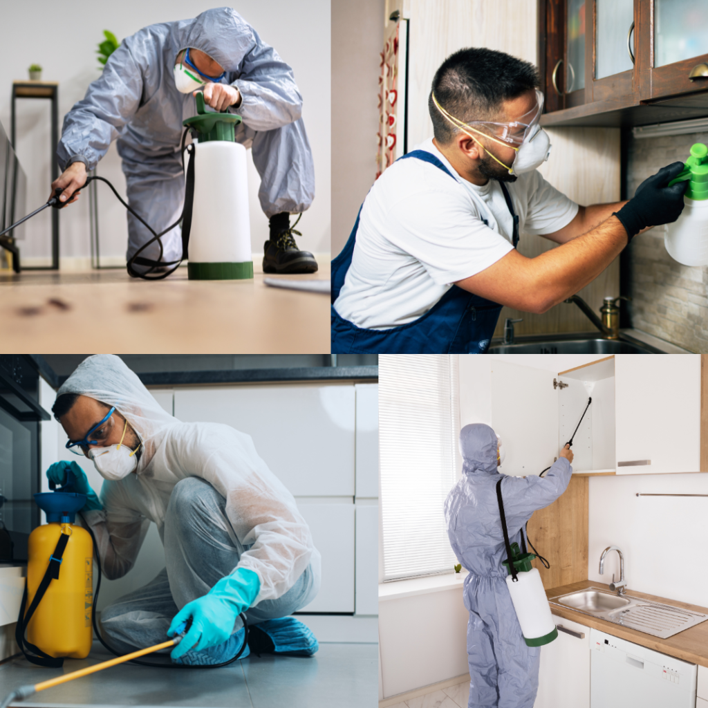 Empire Pest Control technician treating a home